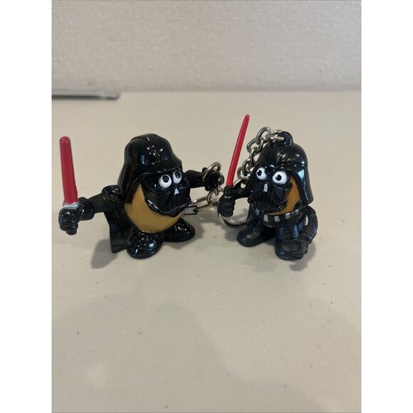 Star Wars Other - Lot Of 2 Mr. Potato Head Star Wars Keyring Darth Vader And Dearth Tater
